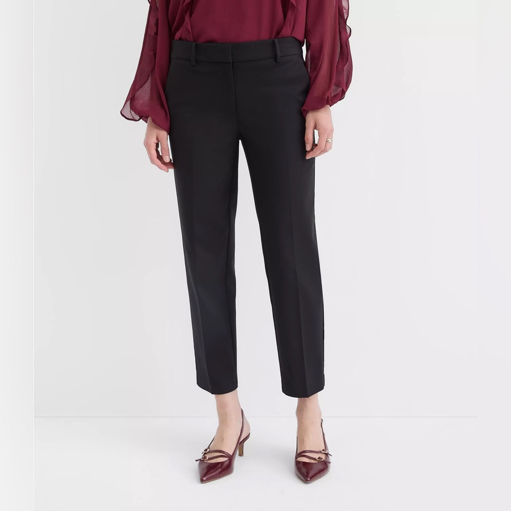 LOFT Curvy Riviera Slim Pants in Doubleweave